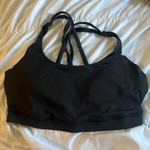 Lululemon size 12 energy black bra